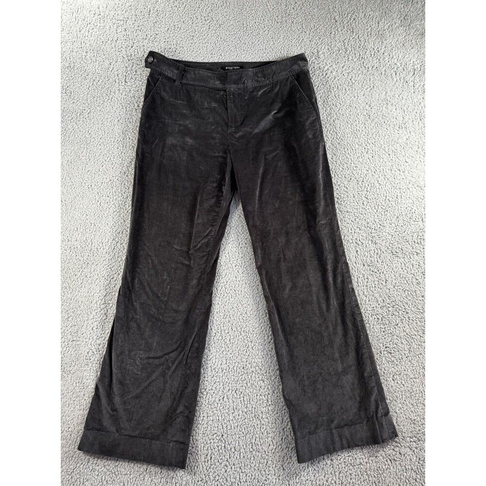 Etcetera Pants Women 12 Mid Rise Bootcut Velour Boho Preppy Money 90s Y2K